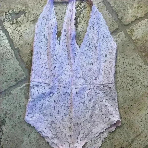 Free People Intimately FP Avery Lace Bodysuit/B4 - Picture 2 of 4